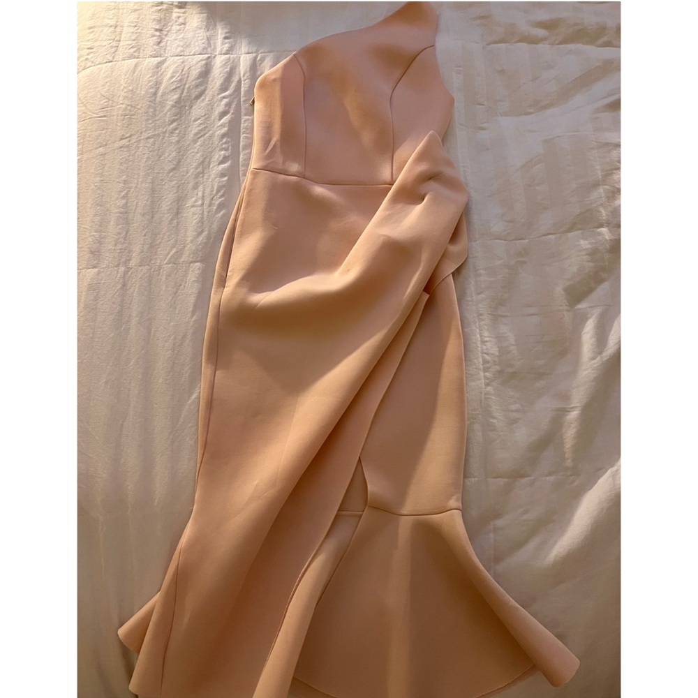 ASOS Blush One Shoulder Dress Size 4